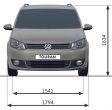 VW Touran - Abmessungen & Technische Daten - Länge, Breite, Höhe ...