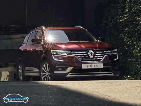 Renault Koleos Facelift 2020 - Frontansicht in Mangostan-Rot