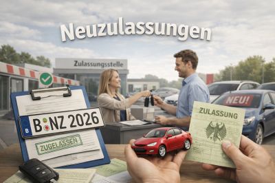 Neuzulassungen im März 2026 deutlich über Vorjahr (KI-Bild) Neuzulassungen im März 2026 deutlich über Vorjahr (KI-Bild)