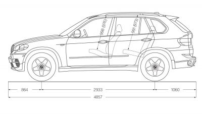 BMW X5 (E70) - Abmessungen & Technische Daten - Länge, Breite, Höhe,  Gepäckraumvolumen