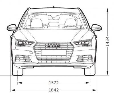 Audi A4 Avant (B9) - Abmessungen & Technische Daten - Länge, Breite, Höhe,  Gepäckraumvolumen