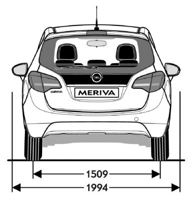 Opel Meriva B - Abmessungen & Technische Daten - Länge, Breite