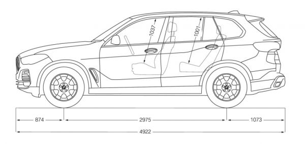 BMW X5 (G05), Technische Daten, Verbrauch, Maße