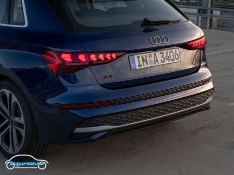 Audi A3 Sportback - Facelift - Heck - Dateil