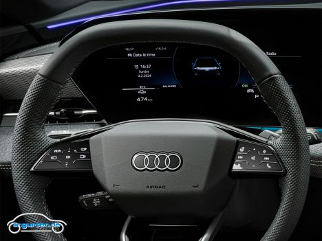 Audi A6 Avant e-tron - Lenkrad und Kombidisplay