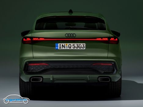 Audi Q5 Sportback (2025) - Heckansicht. Ziemlich Booty.