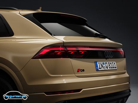 Audi Q8 Facelift - Recht deutlich modifizierte Heckleuchten