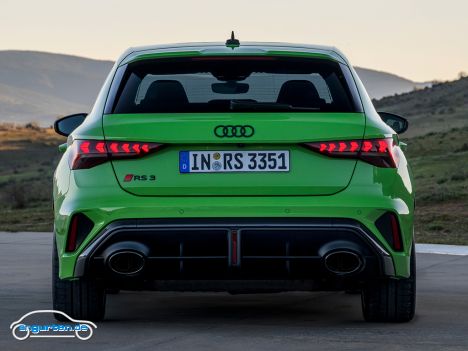 Audi RS 3 Sportback Facelift 2024 - Heckansicht