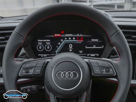 Audi S3 Sportback Facelift 2024 - Lenkrad und Kombidisplay