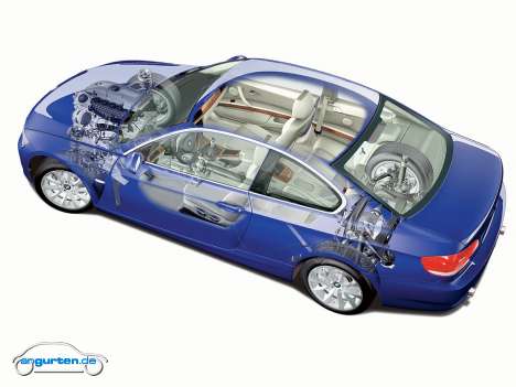 BMW 3er Coupe - Schnittzeichnung