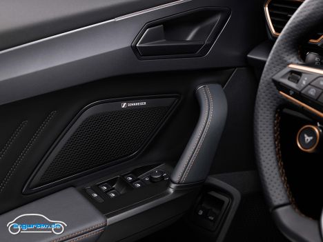 Cupra Formentor - Facelift - Tür Detail mit Sennheiser Audioanlage