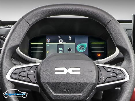 Dacia Spring 2025 - Lenkrad und Kombidisplay