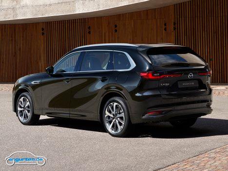 Mazda CX-80 - Heckansicht schwarz