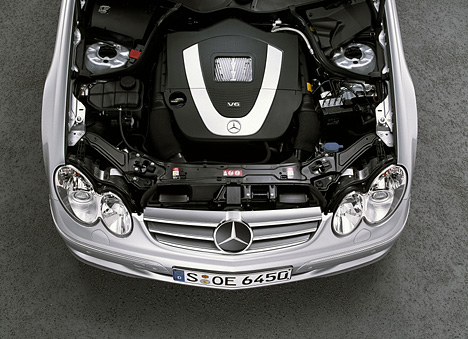 Mercedes CLK, Motorraum CLK 350 V6