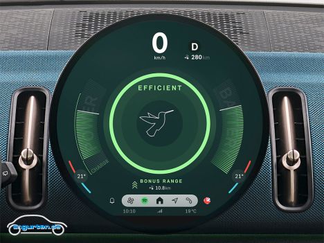 Mini Countryman 2025 - Das runde Display bleibt, ist aber nun richtig erwachsen geworden.