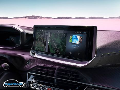 Peugeot 2008 Facelift - Infotainment-Display