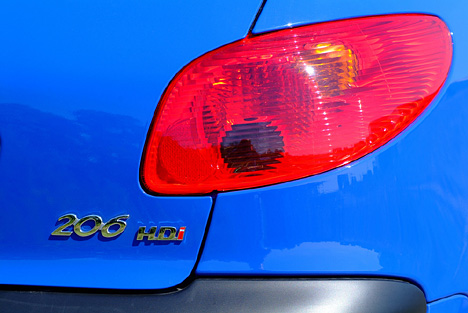 Peugeot 206, Heckleuchten