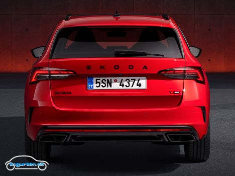 Skoda Octavia RS Combi - Facelift 2024 - Heckansicht