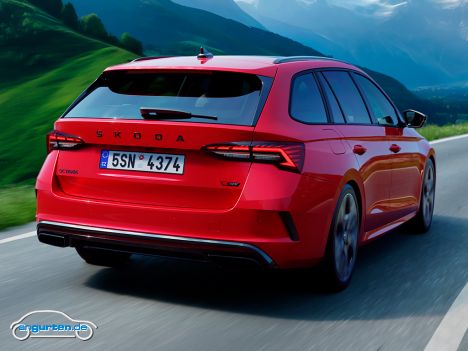 Skoda Octavia RS Combi - Facelift 2024 - Heckansicht