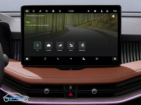 Skoda Superb 2024 - Infodisplay