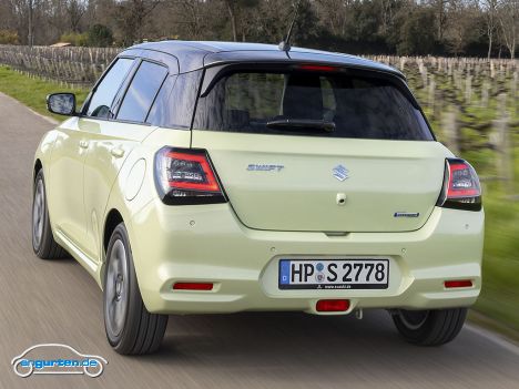 Suzuki Swift 2025 - Heckansicht cool yellow metallic