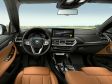 BMW X3Facelift 2021 - Der Innenraum verändert sich auch - andere Designelemente und das Infodisplay in der Mitte wird deutlich größer.