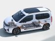 Opel Combo E electric Facelift - Schaubild des elektrischen Antriebsstrangs.