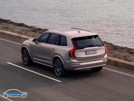 Facelift Volvo XC90 (2025) - Am Heck hingegen wurde weniger verändert.