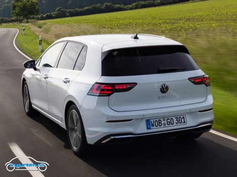 VW Golf 8 Facelift 2024 - Auch am Heck gibt es eigentlich kaum Veränderungen.