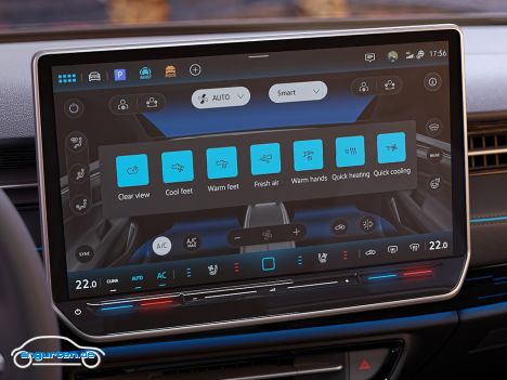 VW ID.7 Studie mit Tarnung - Hier mal das neue Display des ID.7 im Detail.