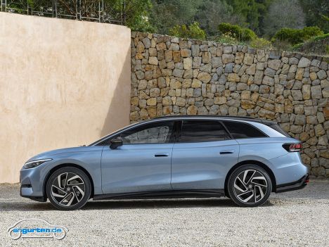 VW ID.7 Tourer - Seitenansicht - Farbe: Stonewashed Blue