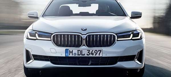 Augenfälligste Änderung beim Facelift des BMW 5er und 6er: Die Front wirkt nun deutlich breiter und flacher. Bild: BMW